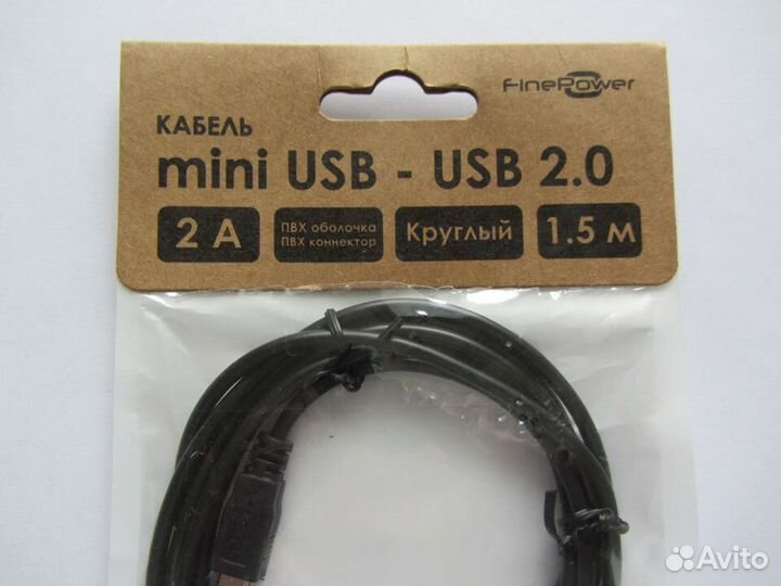 Кабель Fine Power mini USB 1,5 м