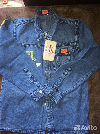 Джинсовая рубашка 7лет