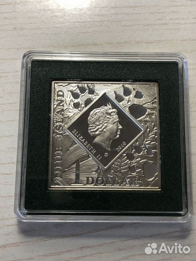 1 доллар 2010 года. Антилопа Вилорог. Серебро