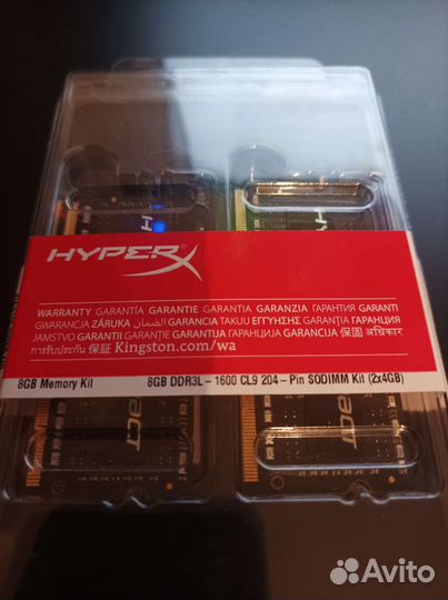 Оперативная память hyperx impact ddr3 4gb