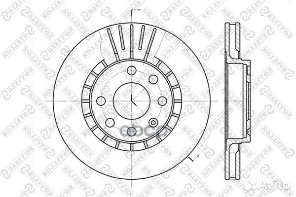 6020-3613V-SX диск тормозной передний Opel Ast