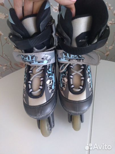 Коньки роликовые раздвижные 30-33