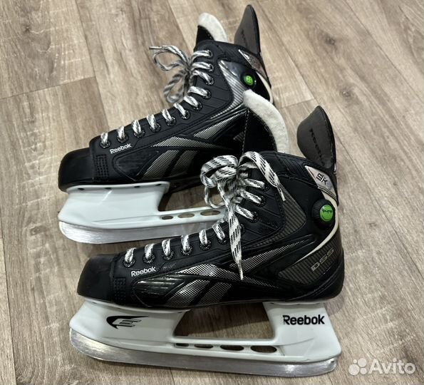 Коньки хоккейные Reebok 9K,налокотники RS