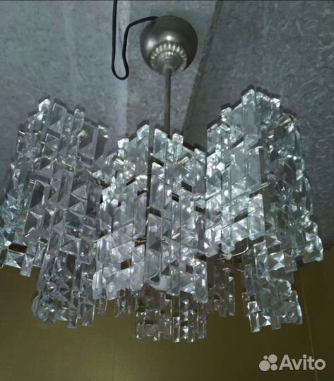 Люстра хрустальная СССР редкая