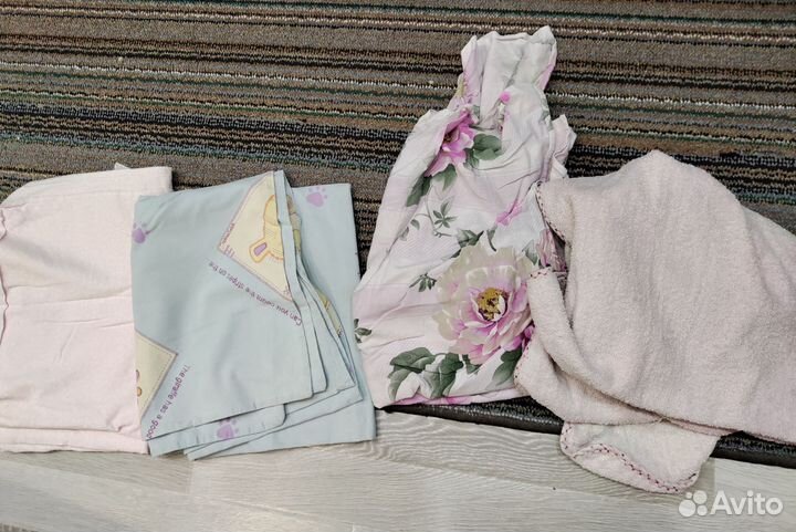 Пододеяльники, простынь, детское полотенце