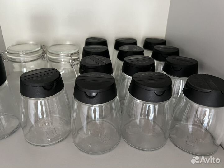 Стеклянные баночки для специй IKEA