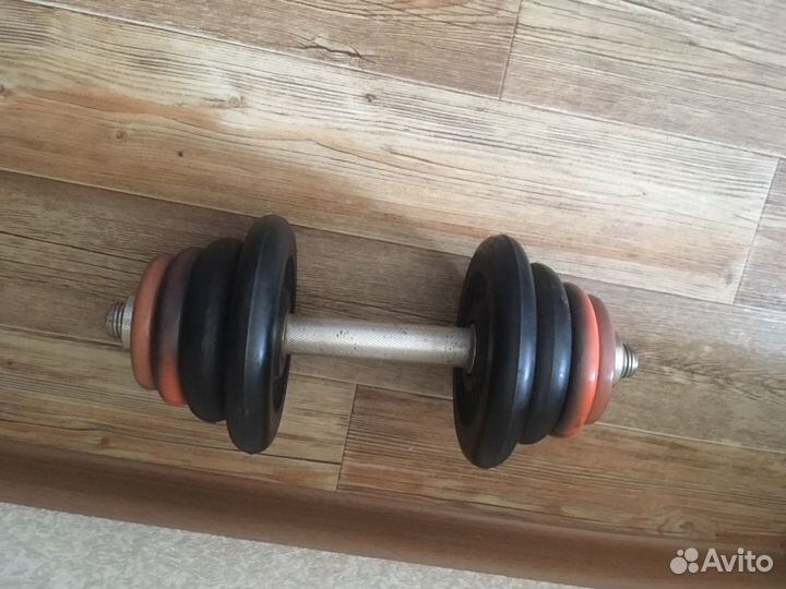 Гантеля разборная 12кг прорезиненая