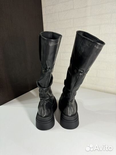 Ботинки high leather balenciaga type boots