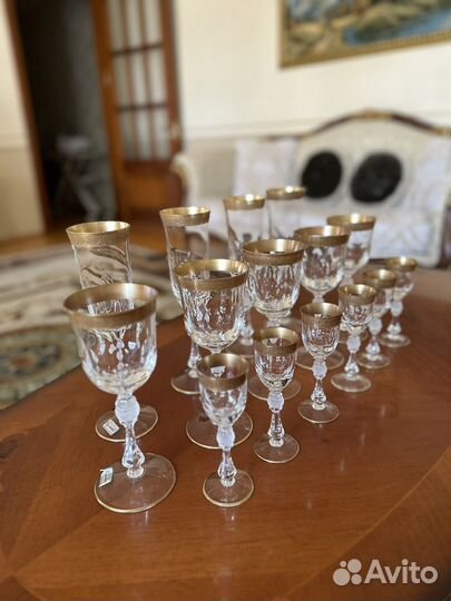 Хрустальные бокалы фужеры рюмки