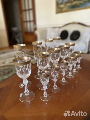 Хрустальные бокалы фужеры рюмки
