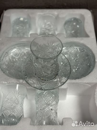 Турецкие стаканчики для чая (армуды) хрустальные