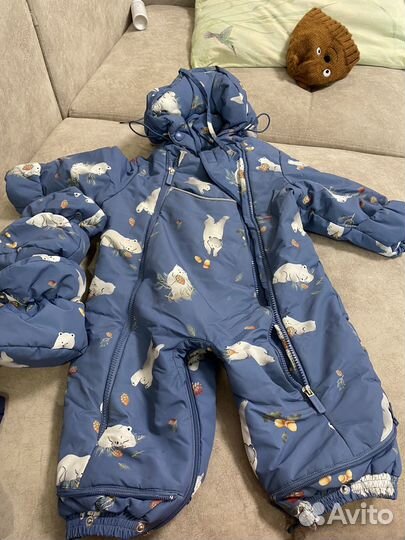 Детский демисезонный комбинезон 74 80