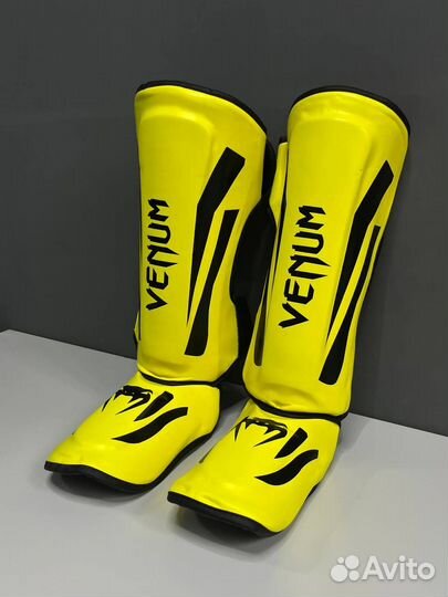 Защита ног Venum Elite yellow