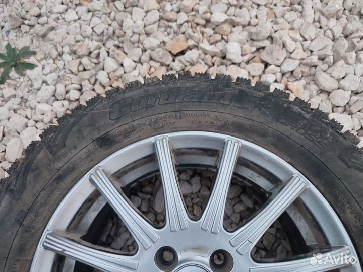 Колеса зимние 195 65 r15 с литыми дисками на рено