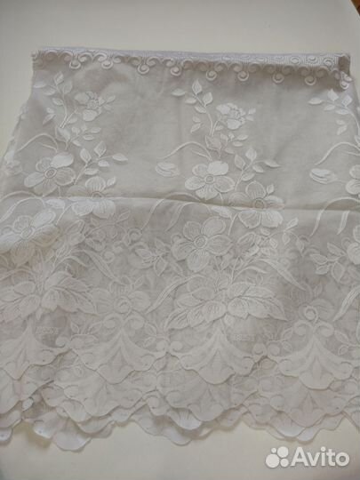 Ткань на тюль кружево серая 2,8 метра
