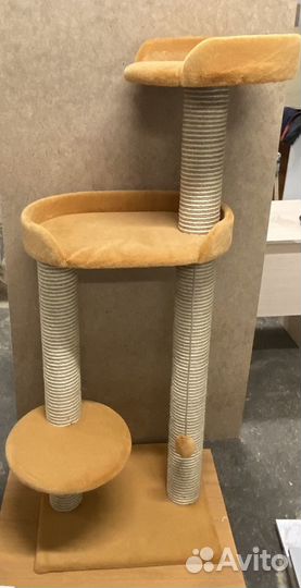Домики, коплексы, когтеточки для кошек, выс.1,5 м
