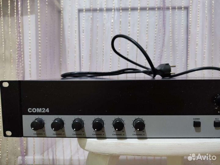 Com24mk2 audac трансляционный микшер-усилитель