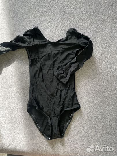 Купальник для гимнастики черный для девочки