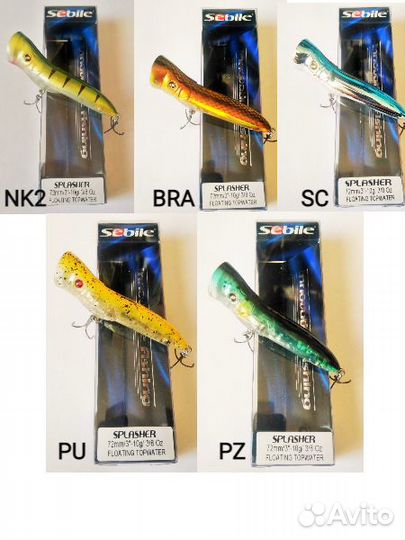 Воблер поппер sebile splasher 72