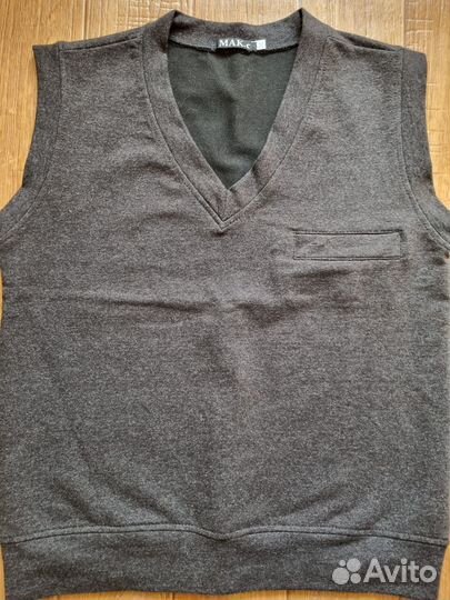 Жилет школьный серый