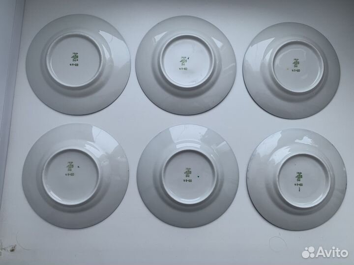 Тарелка лфз СССР Кобальт Кружево