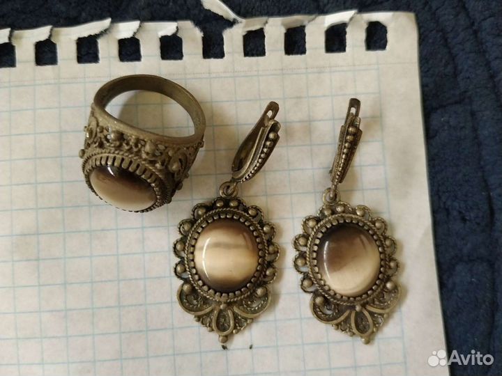 Серьги. Кольцо. Кулон
