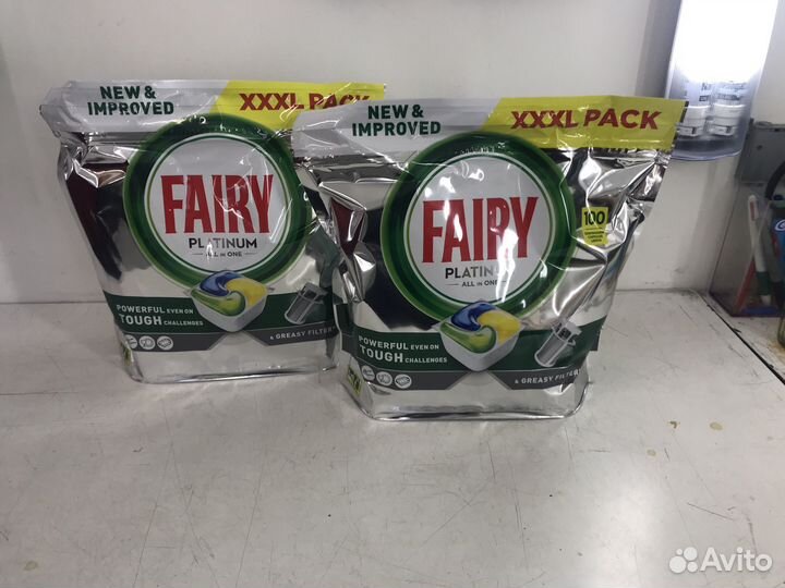 Таблетки для посудомойки fairy platinum 100 шт