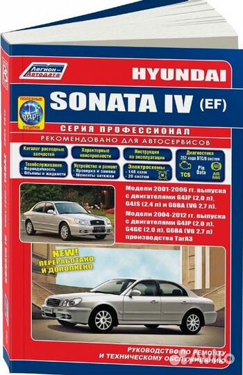 Книга по ремонту Hyundai Sonata с 2001 г