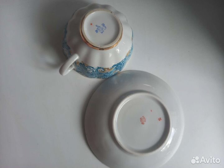 Чайная пара Жар-птица лфз СССР