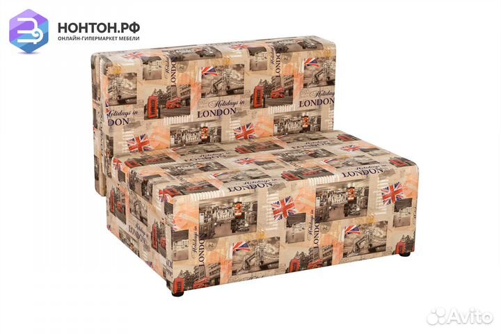 Диван еврокнижка Умка бежево-коричневый