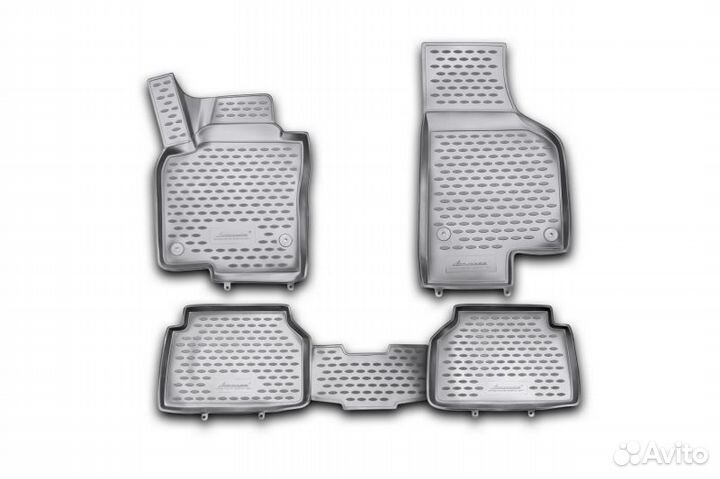 Коврики 3d в салон vw tiguan 10/2007-2016, 4 шт