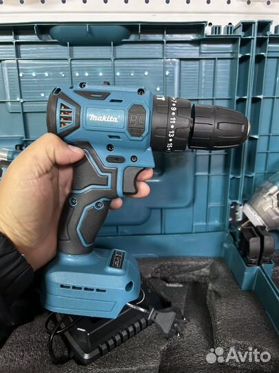 Набор makita 2в1 шуруповерт + гайковерт