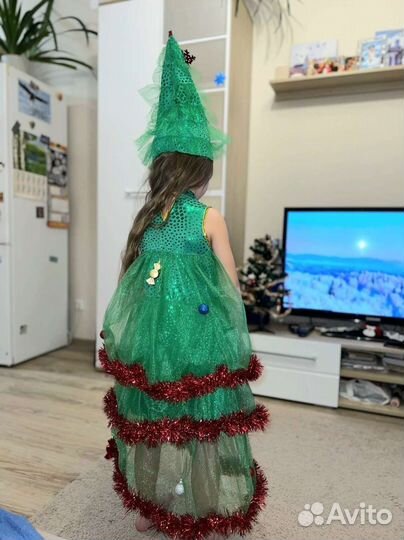 Новогодний костюм елочка 110, 116,122,128