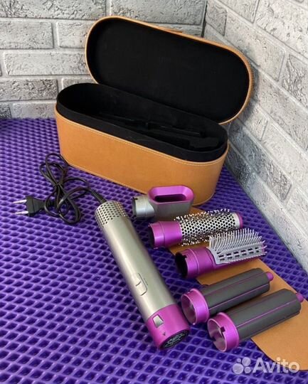 Стайлер dyson 5 в 1 в кожаном кейсе