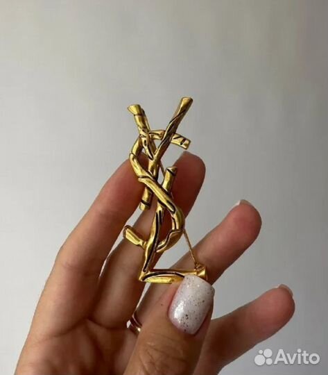 Брошь YSL Yves Saint Laurent