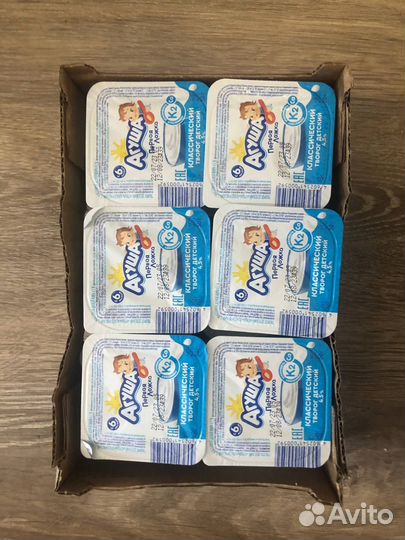 Агуша творог, кефир