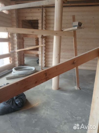 Шлифовка сруба.Конопатка.Теплый шов