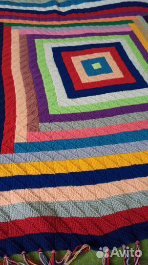 Плед вязаный