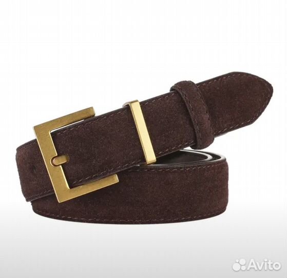 Ремень женский замшевый