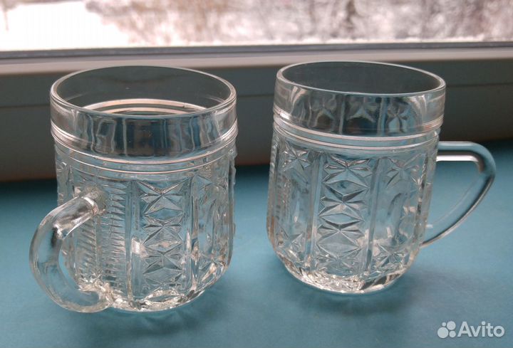 Стекл кружки СССР 110 мл, 2 шт