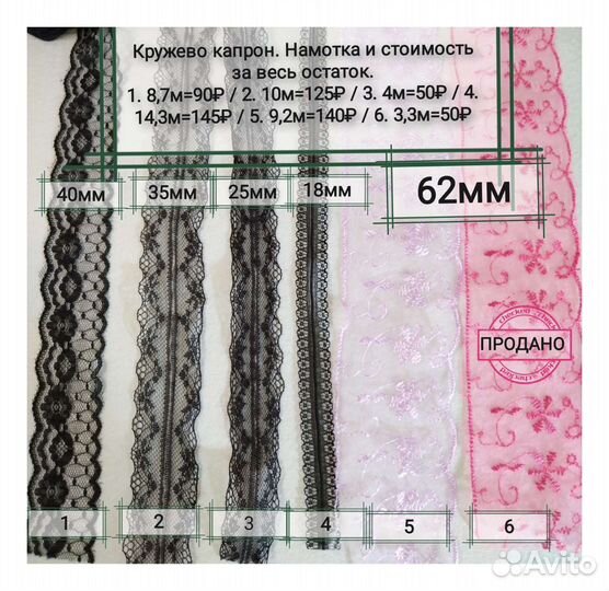 Ленты атлас 40мм/Кружево/Георгиевская