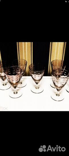 Рюмки марганцевое стекло времён СССР