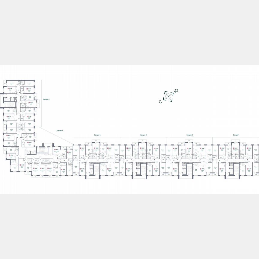 3-к. квартира, 85,9 м², 3/16 эт.