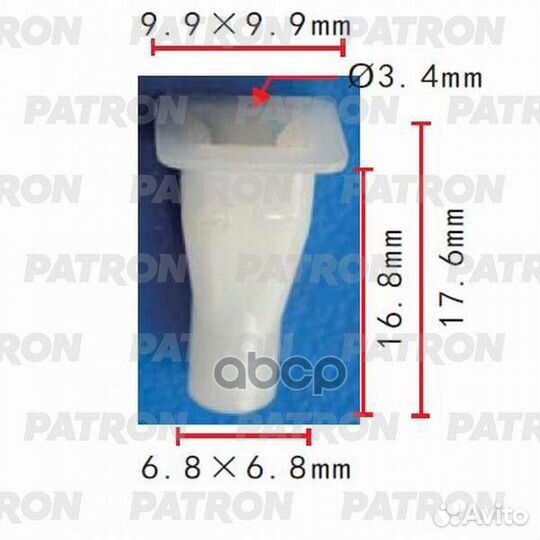 Клипса пластмассовая Infiniti, Nissan применяем