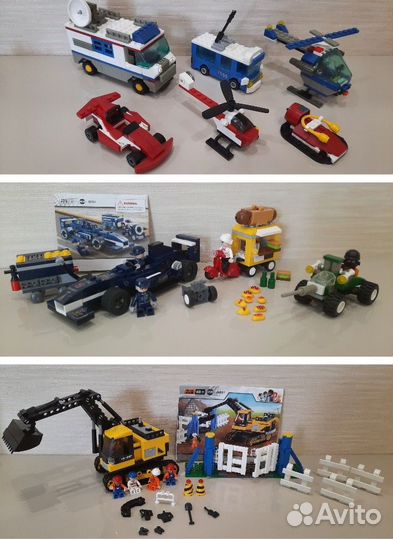 37 наборов конструкторов. Совместимы с Lego