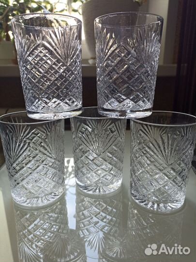 Хрустальные рюмки и стаканы СССР