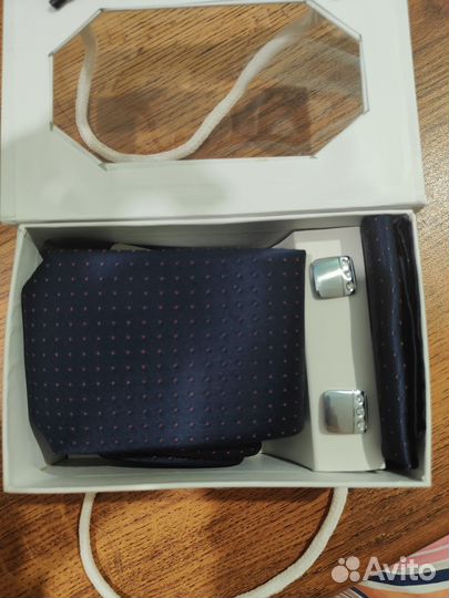 Набор галстук, запонки, платок