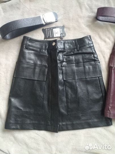 Кожаная юбка новая