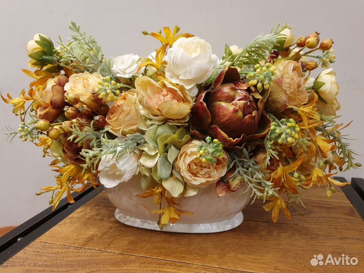 Цветочная композиция на стол декор