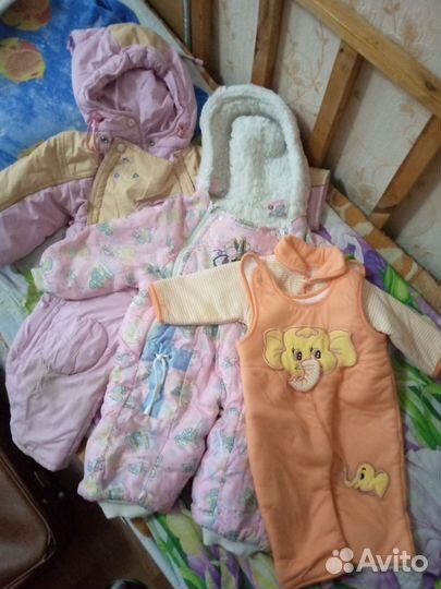 Детская одежда для девочек 80 86 пакетом